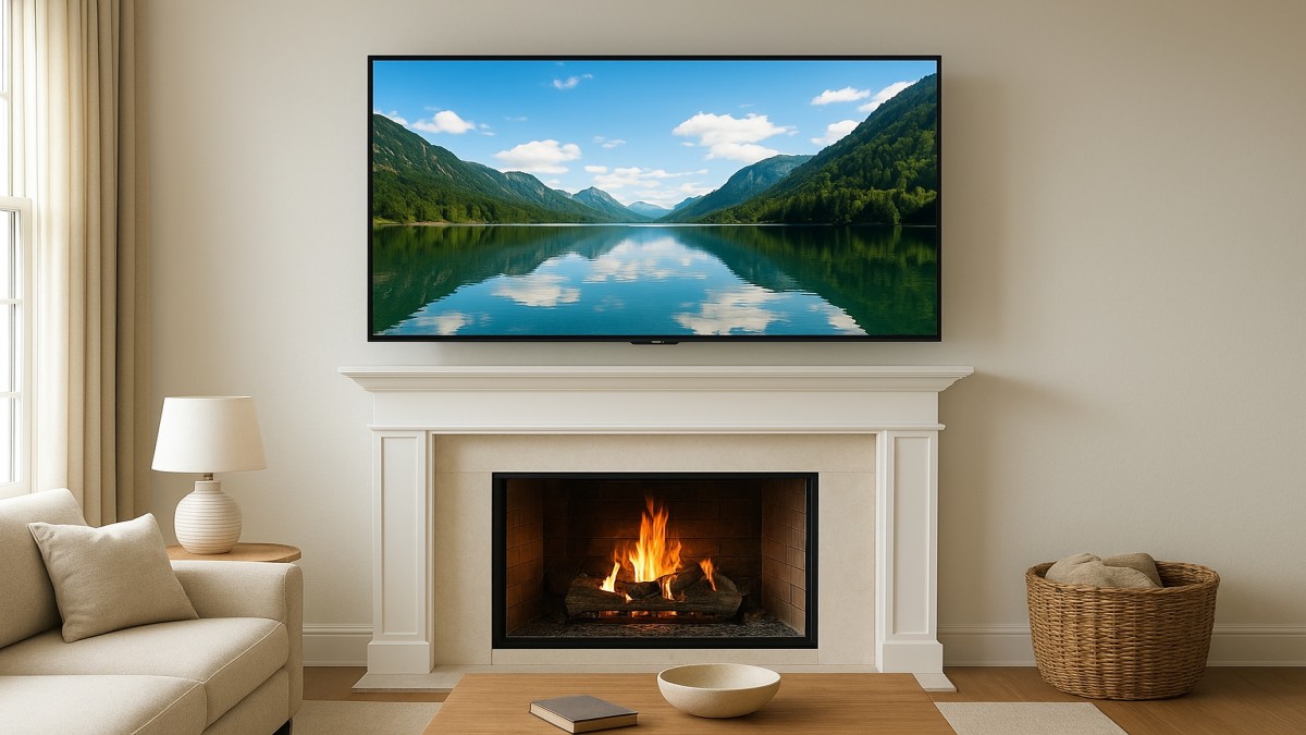 TV Over Fireplace
